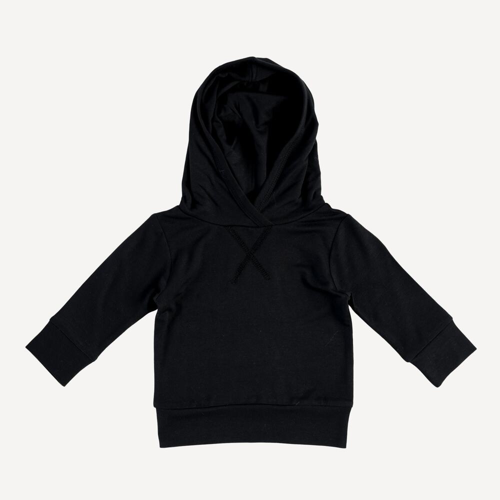 NWT Kate Quinn Tween Boxy Kanga Bamboo Hoodie Black Size 7/8